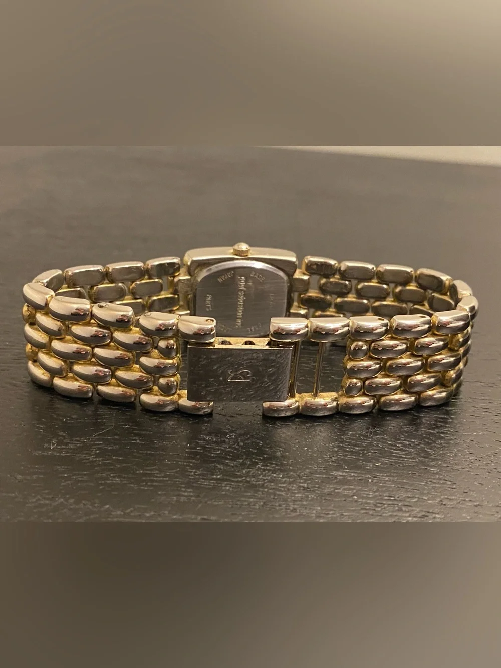 Paul Sebastian Silver- and Gold-Tone Link Bracelet Women's Watch Quartz